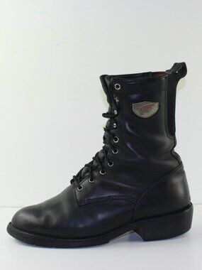 Red Wing Black Leather Tall Lace Boots (11 US)